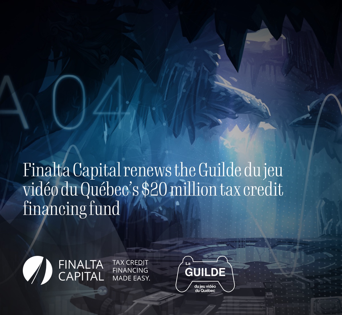 Finalta Capital renews the Guilde du jeu vidéo du Québec’s $20 million tax credit financing fund